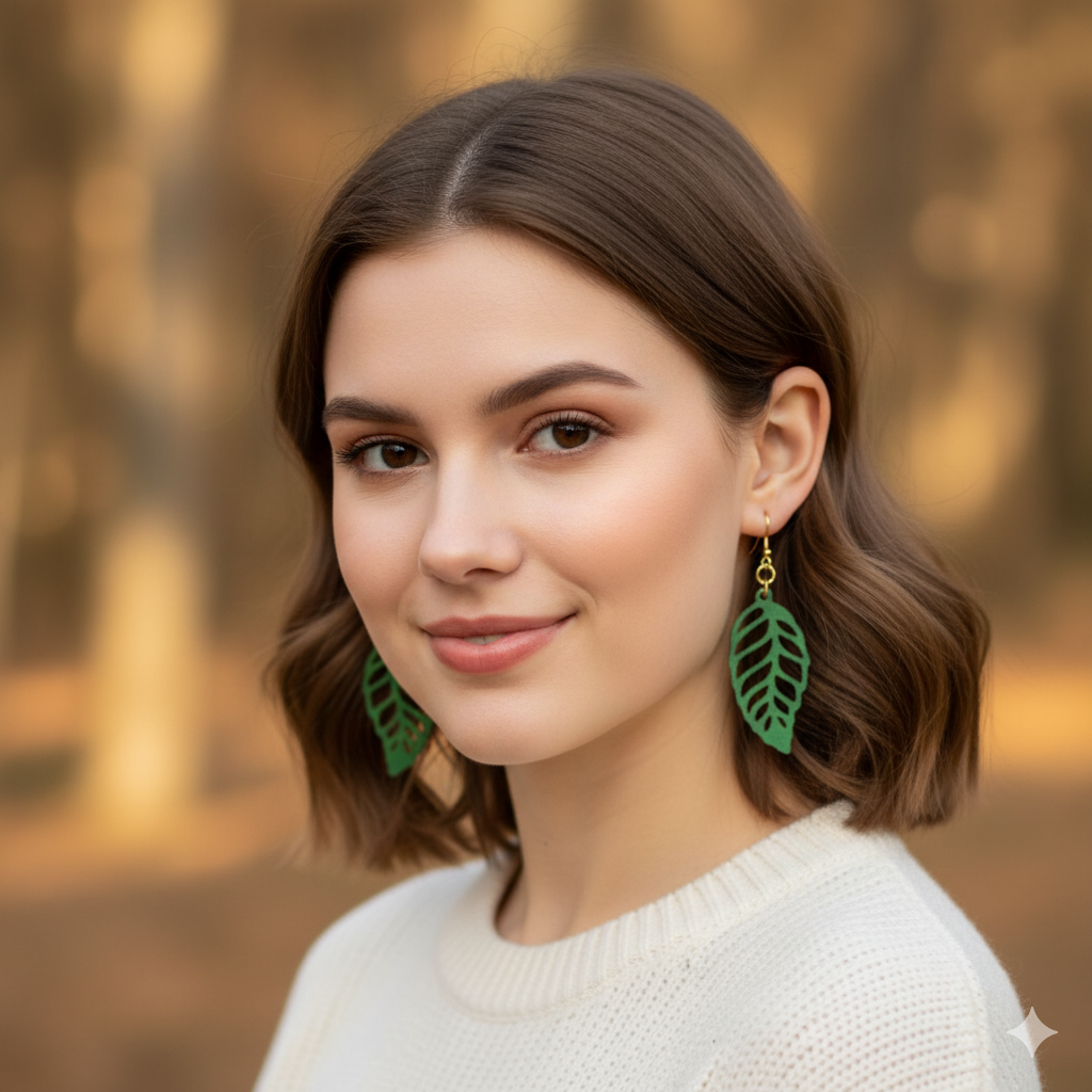 Handmade Real Leather Earrings